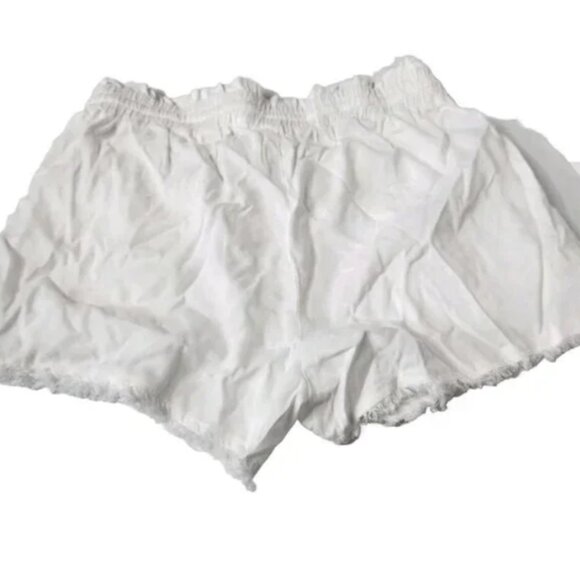 Brand New Women's Cloth & Stone Raw Hem Drawstring Shorts - Picture 4 of 9